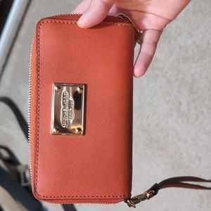 Michael Kors Orange Leather Wallet